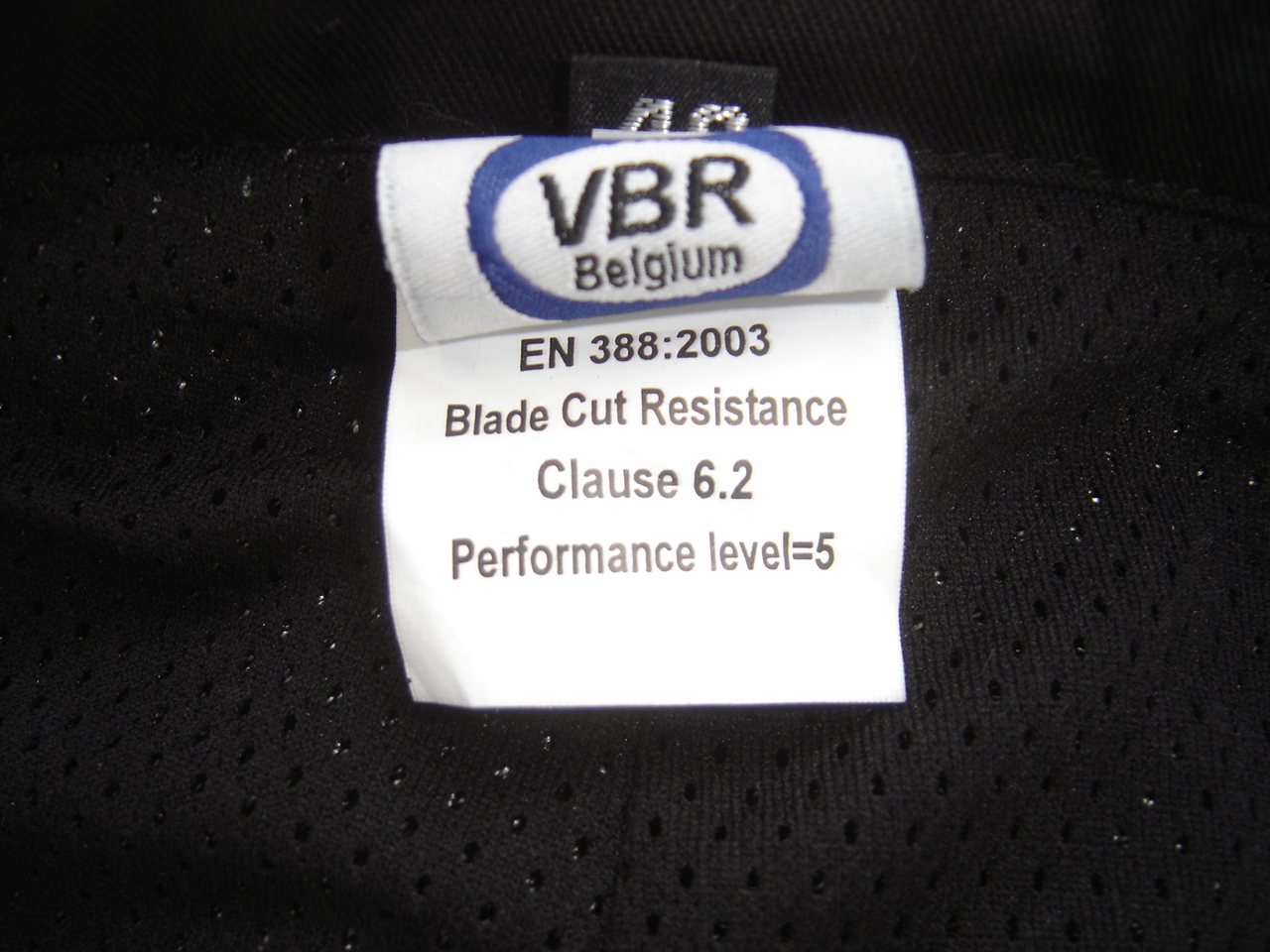 Pantalons de combat anti-coupures / Hydrofuge Coton-Cutyarn / Noir VBR-Belgium
